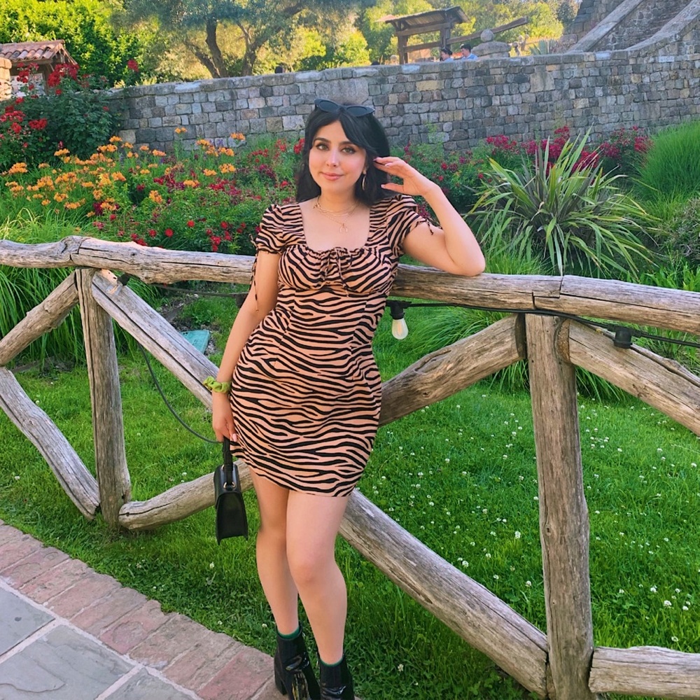 zebra print dress from forever 21